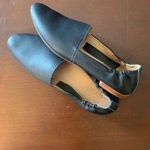 ANTHRO: Bird of Flight || Black Leather Loafers || 🌎 RESPONSIBLE FASHION